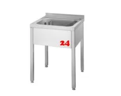 AfG Spltisch (650x700) auf Unterbau VL167-K Gewerbesple mit verschweitem Untergestell offen