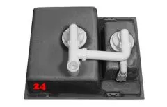 BLANCO Ablaufgarnitur 2 x 3,5'' Sieb berlauf rund Ablaufgarnitur Komplett Serie: Metra (218408)