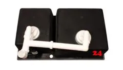 BLANCO Ablaufgarnitur 2 x 3,5'' Sieb ohne Ablauffernbedienung C-overflow Ablaufgarnitur Komplett Serie: Pleon (227570)