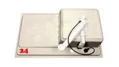 BLANCO Ablaufgarnitur 1 x 3,5'' mit Ablauffernbedienung berlauf rund modernes Sieb Ablaufgarnitur Komplett Serie: Zenar (226236)