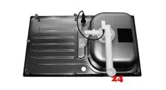 BLANCO Ablaufgarnitur 1 x 3,5'' Sieb mit Ablauffernbedienung berlauf rechteckig/horizontal Komplett Serie: Classima, Lantos, Livit, Plus, Zia (222521)