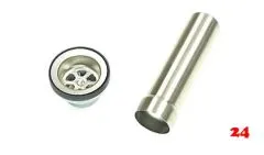 FRANKE Standrohr 1 1/2 Zoll (Rohrlnge 170mm) zu CP Ablaufgarnitur Komplett Serie: Compact, ROX, Quadrant (1120006406)