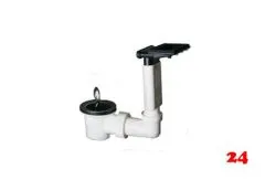 FRANKE Ablaufventil 1 1/2", Stopfenventil fr ein Becken, berlauf im Tropfteil, Ablaufgarnitur Komplett Serie: Euroform, Euroset, Eurostar (1120008257)