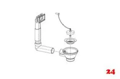 FRANKE Ablaufventil 2" 1 Stopfenventil Ablaufgarnitur Komplett Serie: Eurostar (1120006230)