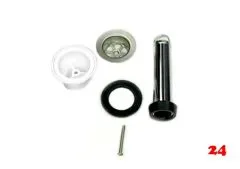 FRANKE Standrohrventil 1 1/2", 120mm, zu Einbausplen ohne berlauf Ablaufgarnitur Komplett Serie: Eurostar (1120004836)