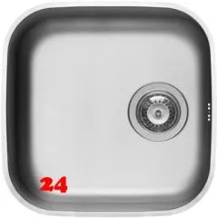 PYRAMIS Küchenspüle Iris (40x40) 1B Unterbauspüle / Edelstahlspüle mit Siebkorb als Stopfenventil PYRAMIS Küchenspüle Iris (40x40) 1B Unterbauspüle / Edelstahlspüle mit Siebkorb als Stopfenventil