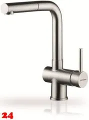 PYRAMIS Küchenarmatur Capriccio Premium Einhebelmischer Edelstahl massiv mit Zugauslauf als Schlauchbrause PYRAMIS Küchenarmatur Capriccio Premium Einhebelmischer Edelstahl massiv mit Zugauslauf als Schlauchbrause