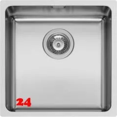 PYRAMIS Küchenspüle Lydia (40x40) 1B Unterbauspüle mit Siebkorb als Stopfen- oder Drehknopfventil PYRAMIS Küchenspüle Lydia (40x40) 1B Unterbauspüle mit Siebkorb als Stopfen- oder Drehknopfventil