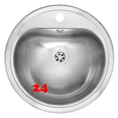 REGINOX Waschbecken Aqua Line Atlantis (L) OSP Einbaubecken Edelstahl flchenbndig mit Flachrand und Hahnlochbank