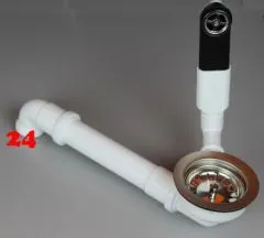 BERNUS AG 3 1/2" 1B-RSR-R mit rundem berlauf Siebkorb als Stopfenventil mit Raumsparrohr