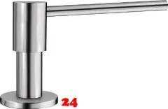 BLANCO Seifenspender Piona Edelstahl gebrstet Splmittelspender / Dispenser bequeme Druckbettigung von oben