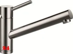 SCHOCK K�chenarmatur Altos-S EDM Einhebelmischer Edelstahl massiv mit Festauslauf 360� schwenkbarer Auslauf