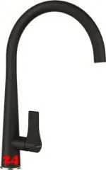 SCHOCK Kchenarmatur Gota Schwarz Einhebelmischer mit Festauslauf 360 schwenkbarer Auslauf