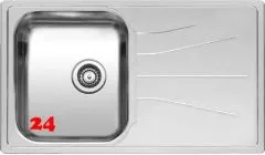 REGINOX Kchensple Diplomat 10 ECO OKG Einbausple Edelstahl mit Einbaurand Siebkorb als Stopfenventil