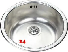 ✅ BERNUS Round (Ø 435) Edelstahlspüle / Rundbecken Siebkorb als Stopfenventil ✅ BERNUS Round (Ø 435) Edelstahlspüle / Rundbecken Siebkorb als Stopfenventil