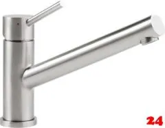 Villeroy & Boch Kchenarmatur Como Window Einhebelmischer Edelstahl massiv mit Festauslauf zur Vorfenstermontage