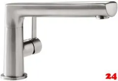 Villeroy & Boch Kchenarmatur Sorano Einhebelmischer Edelstahl massiv mit Festauslauf