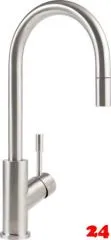 Villeroy & Boch Kchenarmatur Umbrella Flex Einhebelmischer Edelstahl massiv mit Zugauslauf