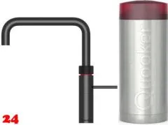 QUOOKER FUSION Square Combi (+) B Einhebelmischer Schwarz matt PVD & 100C Armatur (COMBI+FNSBLK)