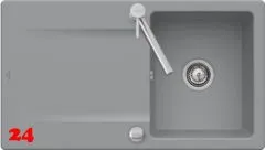 Villeroy & Boch SILUET 50-Classicline Einbausple / Keramiksple aus TitanCeram in Standard Farben