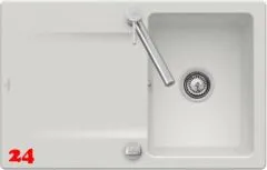 Villeroy & Boch SILUET 45-Classicline Einbausple / Keramiksple aus TitanCeram in Standard Farben