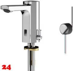 KWC PROFESSIONAL F5E-Mix Elektronik Standbatterie F5EM1003 DN 15 fr Waschanlagen, opto-elektronisch gesteuert mit Wandeinbau-Netzteil