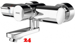 KWC PROFESSIONAL F5S-Therm Selbstschluss-Thermostat-Wandbatterie F5ST1001 DN 15 zur Aufputzmontage FRAMIC INSIDE Selbstschlusskartusche