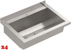 KWC PROFESSIONAL Planox Waschrinne-PL6T fugenlos verschweißt mit Armaturenbank für Wandmontage Breite 600mm KWC PROFESSIONAL Planox Waschrinne-PL6T fugenlos verschweißt mit Armaturenbank für Wandmontage Breite 600mm