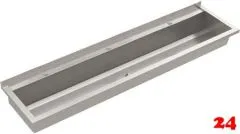 KWC PROFESSIONAL Planox Waschrinne-PL18T fugenlos verschweißt mit Armaturenbank für Wandmontage Breite 1800mm KWC PROFESSIONAL Planox Waschrinne-PL18T fugenlos verschweißt mit Armaturenbank für Wandmontage Breite 1800mm