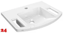 KWC PROFESSIONAL EXOS Einzelwaschtisch ANMW0003N Waschtisch MIRANIT fr Wandmontage Barrierefrei* fr Rollstuhlfahrer geeignet