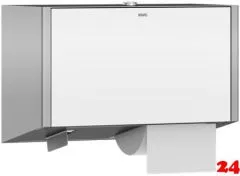 KWC PROFESSIONAL EXOS WC-Doppelrollenhalter EXOS676W mit Spindelsystem fr Aufputzmontage