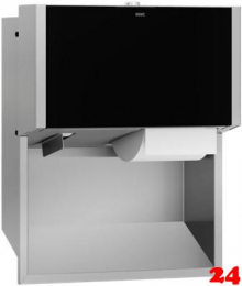 KWC PROFESSIONAL EXOS WC-Doppelrollenhalter EXOS676EB mit Spindelsystem für die Unterputzmontage
