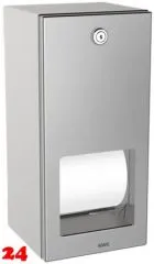 KWC PROFESSIONAL Rodan WC-Doppelrollenhalter RODX672 mit Spindelsystem fr die Aufputzmontage