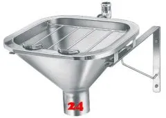 KWC PROFESSIONAL Sirius Fkalausguss SIRX370 fugenlos eingeschweites Becken fr medizinischen Bereich