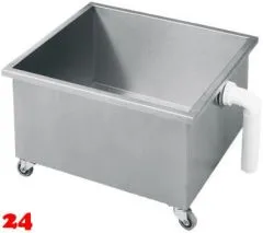 KWC PROFESSIONAL Sirius Schlammfangbecken SIRX757 auf Rollen mit berlaufventil DN 50