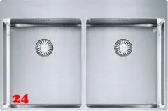 FRANKE Kchensple Box BXX 220-36-36 A Edelstahlsple Slimtop / Flchenbndig mit Siebkorb als Drehknopfventil