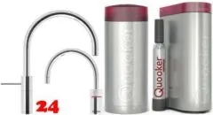 QUOOKER Nordic Round Twintaps Chrom COMBI (+) B & CUBE 2 als Set (COMBI+NSMRCHRTTCUBE) QUOOKER Nordic Round Twintaps Chrom COMBI (+) B & CUBE 2 als Set (COMBI+NSMRCHRTTCUBE)