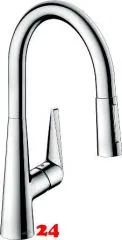 HANSGROHE Kchenarmatur Talis M51 Chrom Einhebelmischer 200 mit Ausziehbrause, 2jet, sBox (73851000)