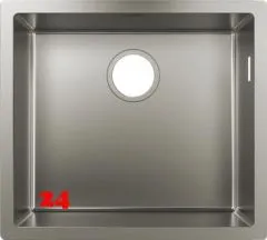 HANSGROHE Kchensple S719-U450 Edelstahlsple 450 3 in 1 (Einbau, Unterbau, Flchenbndig) mit Siebkorb als Stopfen- oder Drehknopfventil