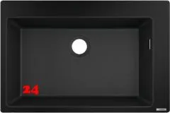 HANSGROHE Kchensple S51 S510-F660 SilicaTec Granitsple 660 Einbausple in 3 Farben mit Siebkorb als Stopfen- oder Drehknopfventil