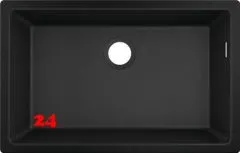 HANSGROHE Kchensple S51 S510-U660 SilicaTec Granit-Unterbausple 660 in 3 Farben mit Siebkorb als Stopfen- oder Drehknopfventil