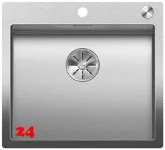 BLANCO Kchensple Claron 500-IF/A Durinox Edelstahlsple Flachrand mit Ablaufsystem InFino und PushControl