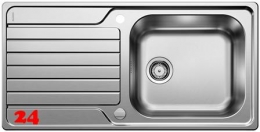 BLANCO Küchenspüle Dinas XL 6-S Einbauspüle / Edelstahlspüle Siebkorb als Drehknopfventil