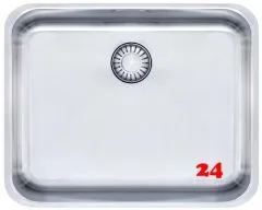 FRANKE Kchensple Epos EOX 110-50 Unterbausple (Montage unter die Arbeitsplatte) mit Integralablauf und Siebkorb als Stopfenventil