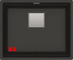 FRANKE Kchensple Kubus 2 KNG 110-52-UB Fragranit+ Granitsple / Unterbausple mit Siebkorb als Druckknopfventil