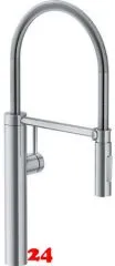 FRANKE Küchenarmatur Pescara Semi Pro XL Einhebelmischer Edelstahl massiv mit Pendelbrause umstellbar 360° schwenkbarer Auslauf FRANKE Küchenarmatur Pescara Semi Pro XL Einhebelmischer Edelstahl massiv mit Pendelbrause umstellbar 360° schwenkbarer Auslauf