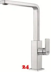 FRANKE Küchenarmatur Mythos Einhebelmischer Edelstahl massiv mit Festauslauf und Laminar Perlator 360° schwenkbarer Auslauf FRANKE Küchenarmatur Mythos Einhebelmischer Edelstahl massiv mit Festauslauf und Laminar Perlator 360° schwenkbarer Auslauf