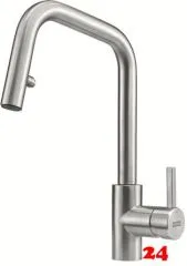 FRANKE Küchenarmatur Kubus Einhebelmischer Edelstahl massiv mit Auszugsbrause Pull-Down-Spray 180° schwenkbarer Auslauf FRANKE Küchenarmatur Kubus Einhebelmischer Edelstahl massiv mit Auszugsbrause Pull-Down-Spray 180° schwenkbarer Auslauf