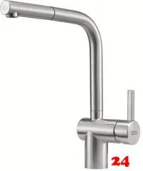 FRANKE Küchenarmatur Atlas Neo Window Einhebelmischer Edelstahl massiv mit Zugauslauf Niederdruck zur Vorfenstermontage umlegbar FRANKE Küchenarmatur Atlas Neo Window Einhebelmischer Edelstahl massiv mit Zugauslauf Niederdruck zur Vorfenstermontage umlegbar