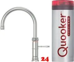 QUOOKER CLASSIC FUSION Round Edelstahl VAQ PRO3 Einhebelmischer & 100°C Armatur Nostalgieoptik (PRO3CFNRSST) QUOOKER CLASSIC FUSION Round Edelstahl VAQ PRO3 Einhebelmischer & 100°C Armatur Nostalgieoptik (PRO3CFNRSST)